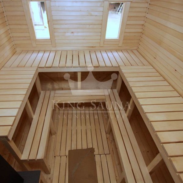 "RETTANGOLARE" 5.24m x 2.38m Giardino Esterno Sauna